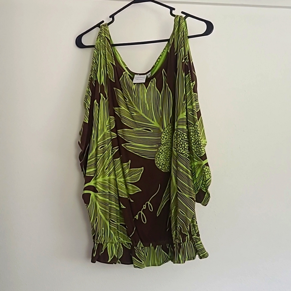 Brown and green simply sisters shirt